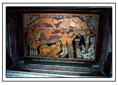 Deckenmalerei im Tempel