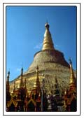 Shwedagon Pagode, leider wurde sie gerade restauriert